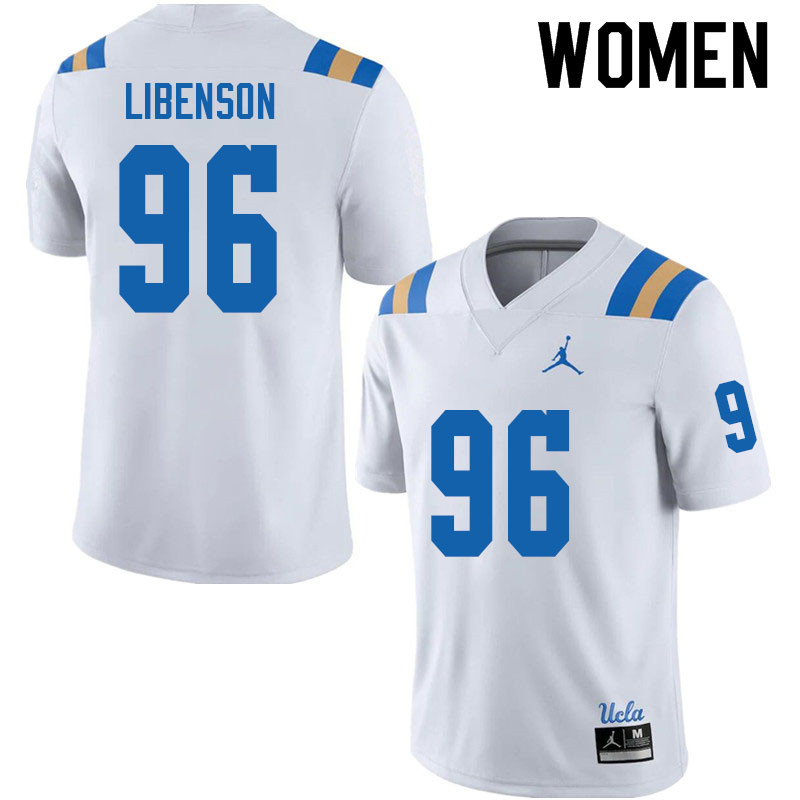 Jordan Brand Women #96 Ari Libenson UCLA Bruins College Football Jerseys Sale-White - Click Image to Close